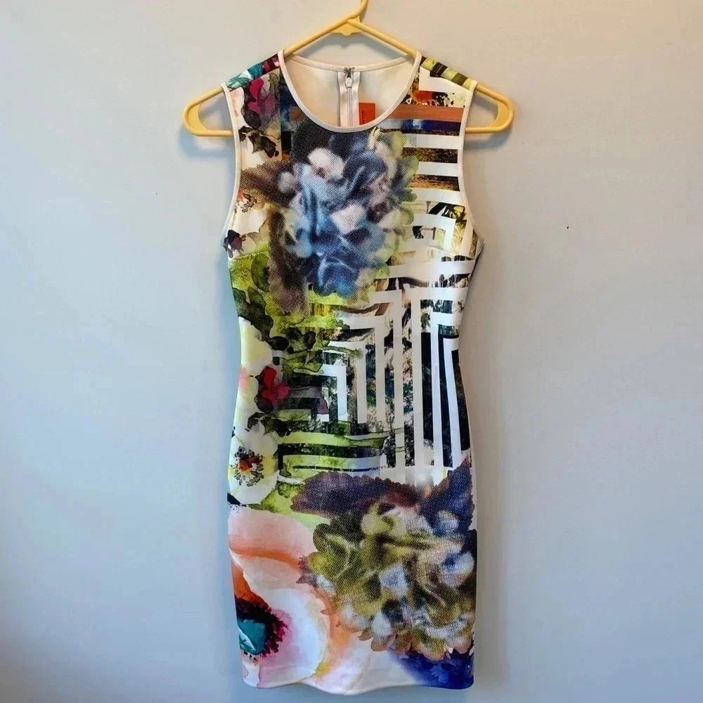 Clover Canyon Floral Maze Neoprene Dress - Picture 14 of 16